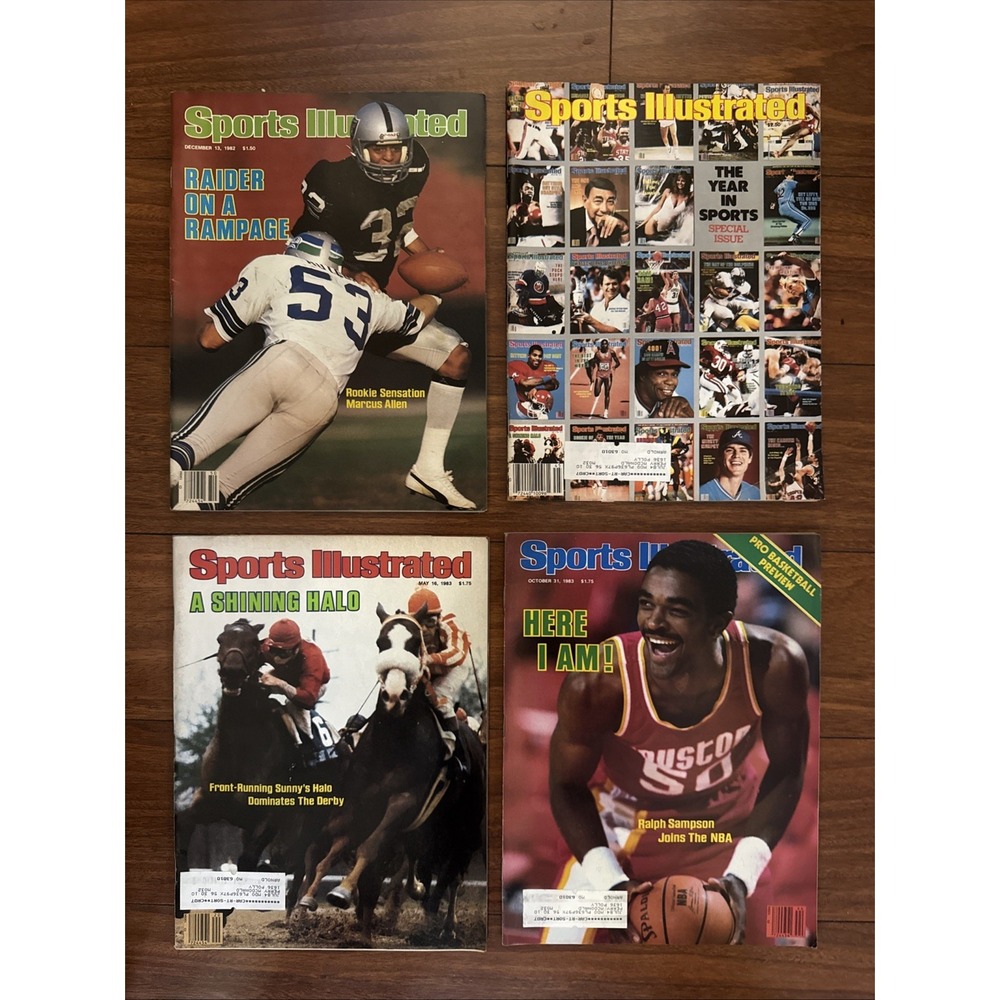 Sports Illustrated Magazine 1983-84 Set Of 4 Year In Sports